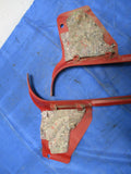 1987-93 Ford Mustang Red Kick Panel Pair 062