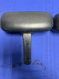 1994-98 Ford Mustang Black Leather Front Seat Head Rests Left Right Pair 124