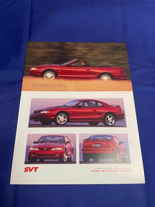 1996 SVT Cobra Dealer Card